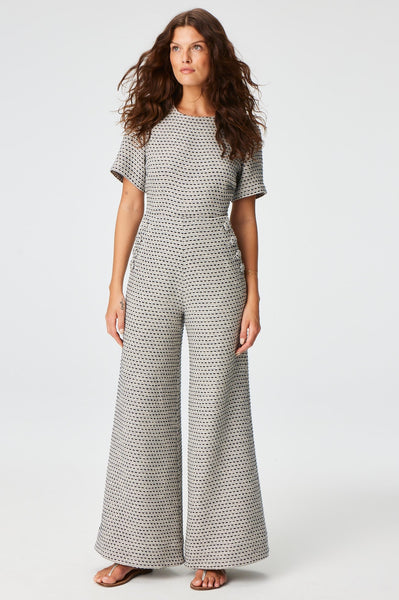 THE SAILOR PANT in NAVY METALLIC TWEED