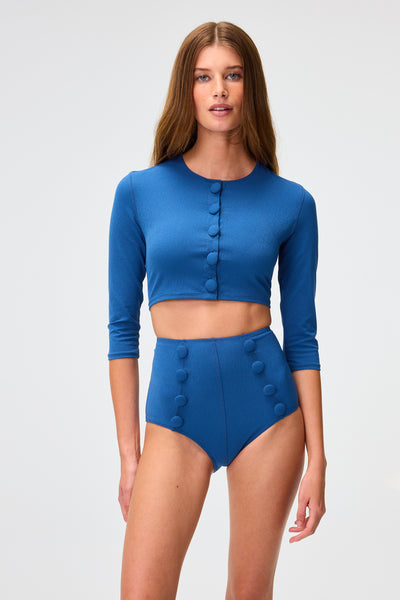 THE CARDIGAN in NAVY CREPE1