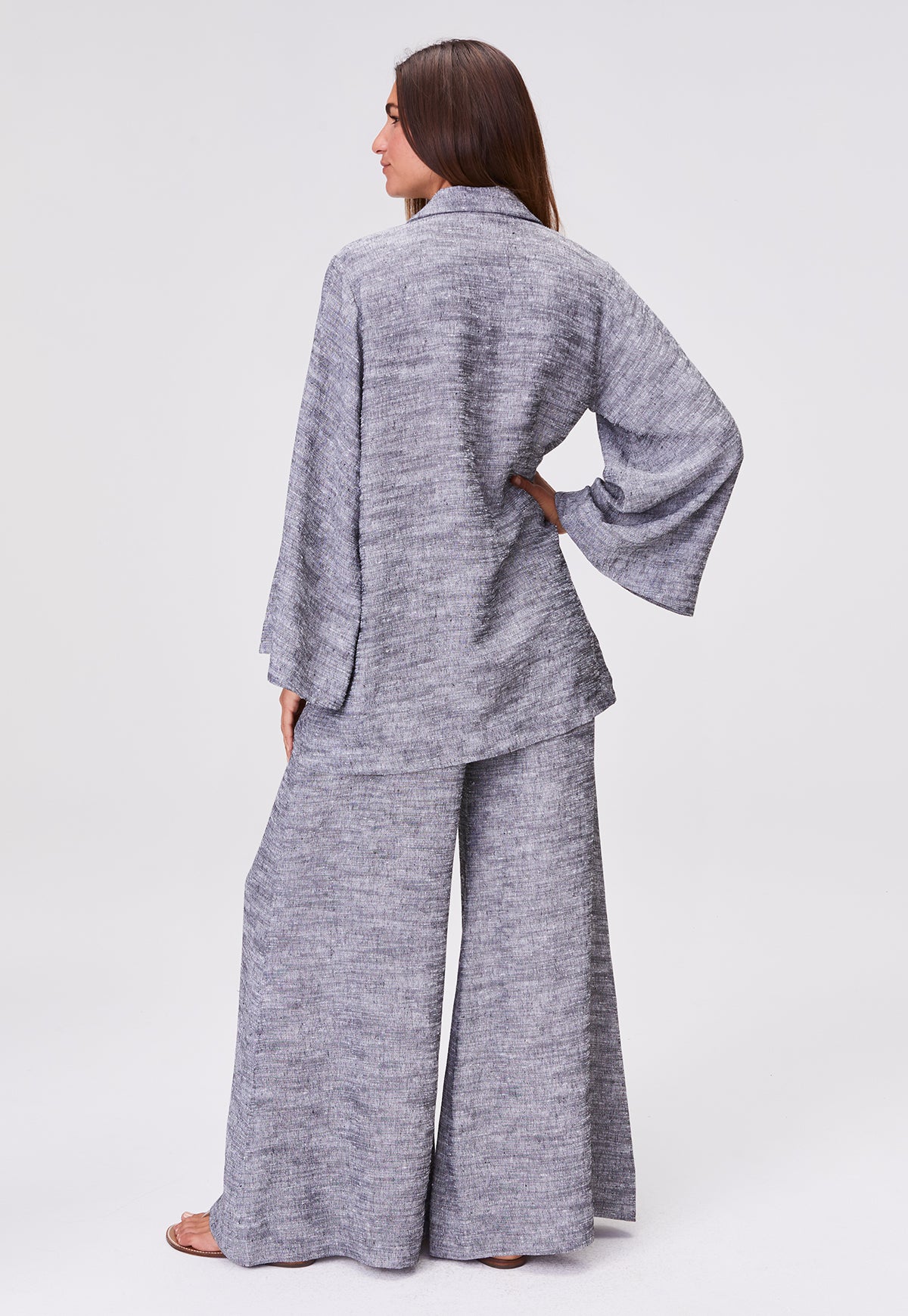 THE TUNIC TOP in BLACK SHANTUNG