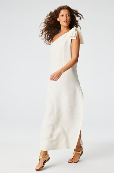 THE SARONG DRESS in WHITE SHANTUNG