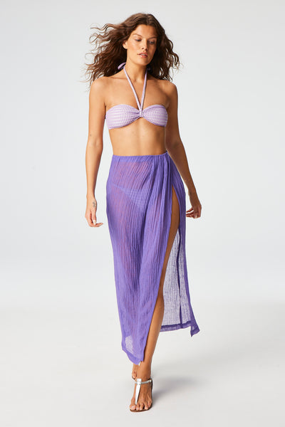 THE SARONG SKIRT in LAVENDER SORRENTO GAUZE
