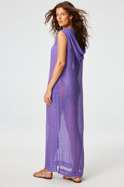 THE COLUMN DRESS in LAVENDER SORRENTO GAUZE