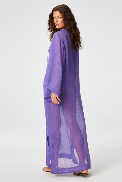 THE TUNIC CAFTAN in LAVENDER SORRENTO GAUZE