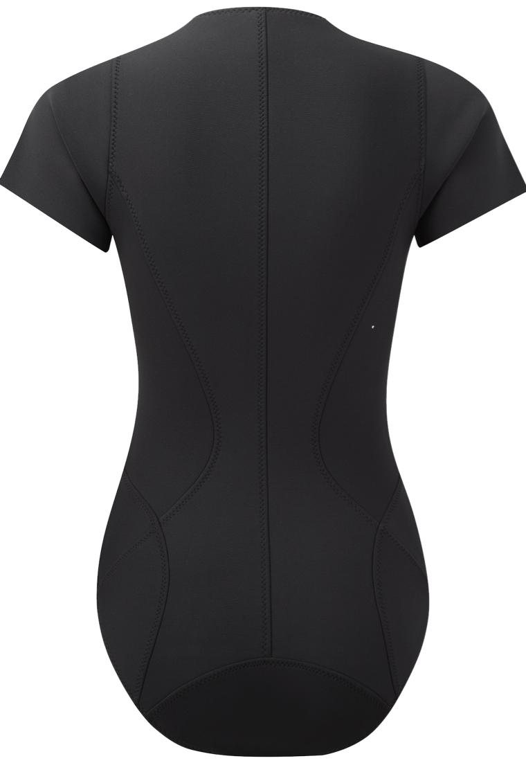 THE FARRAH MAILLOT in BLACK NEOPRENE