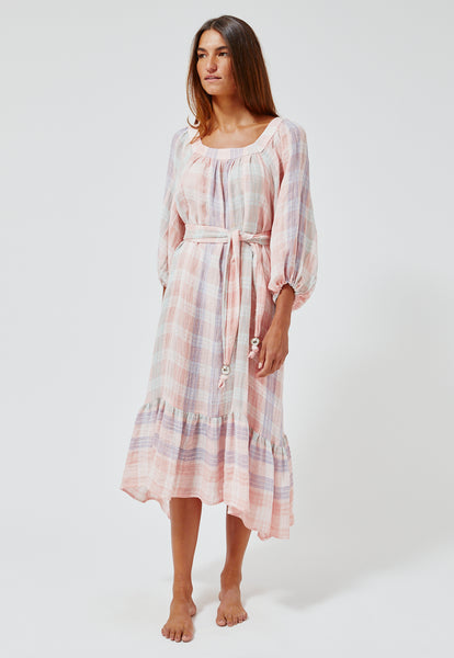 THE LAURE DRESS in MADRAS GAUZE