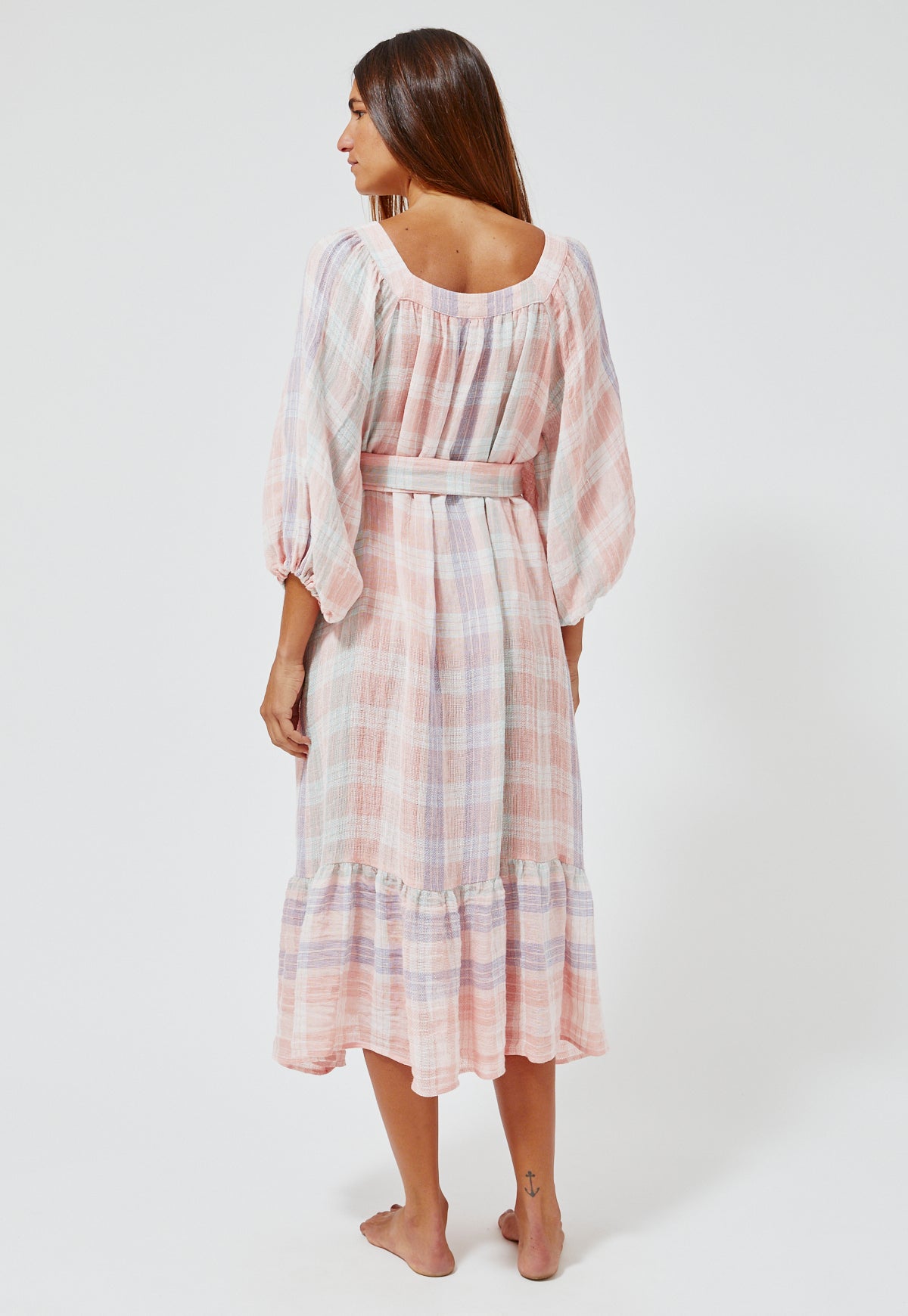 THE LAURE DRESS in MADRAS GAUZE