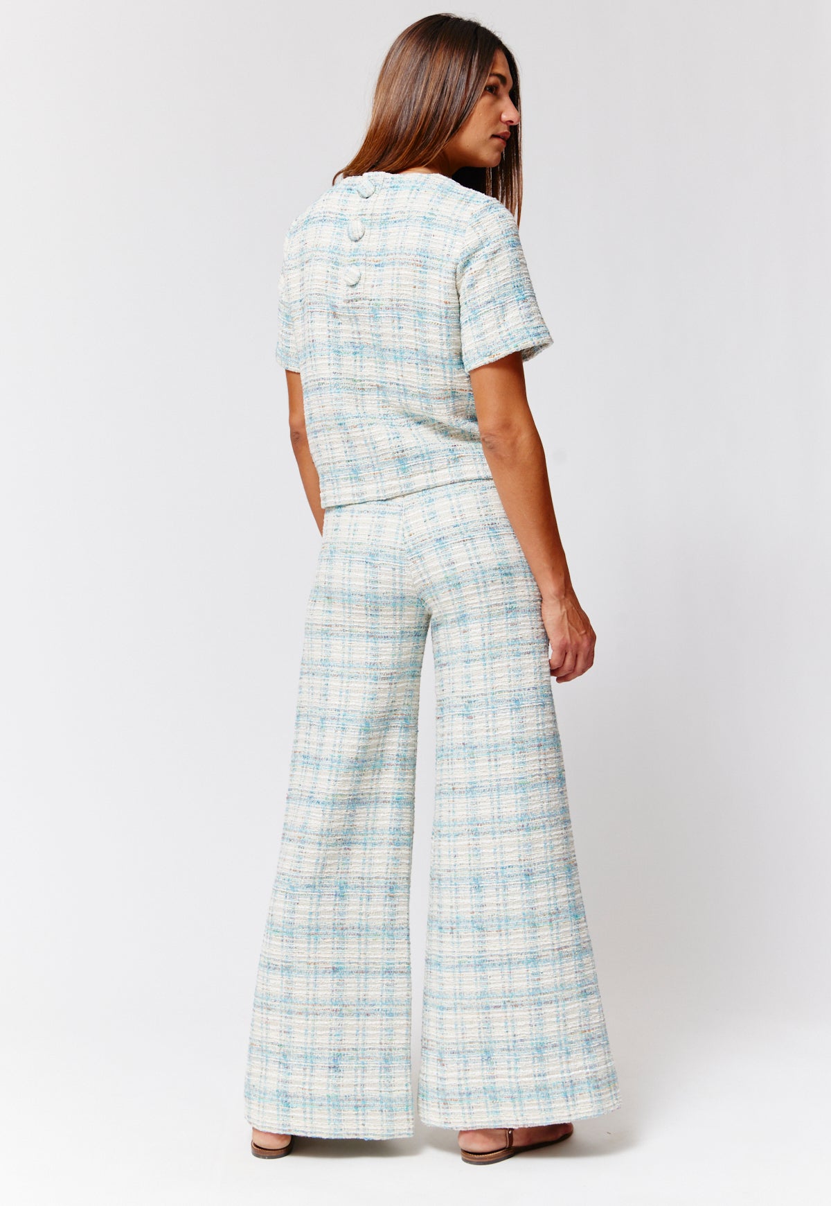 THE SAILOR PANT in BLUE TWEED