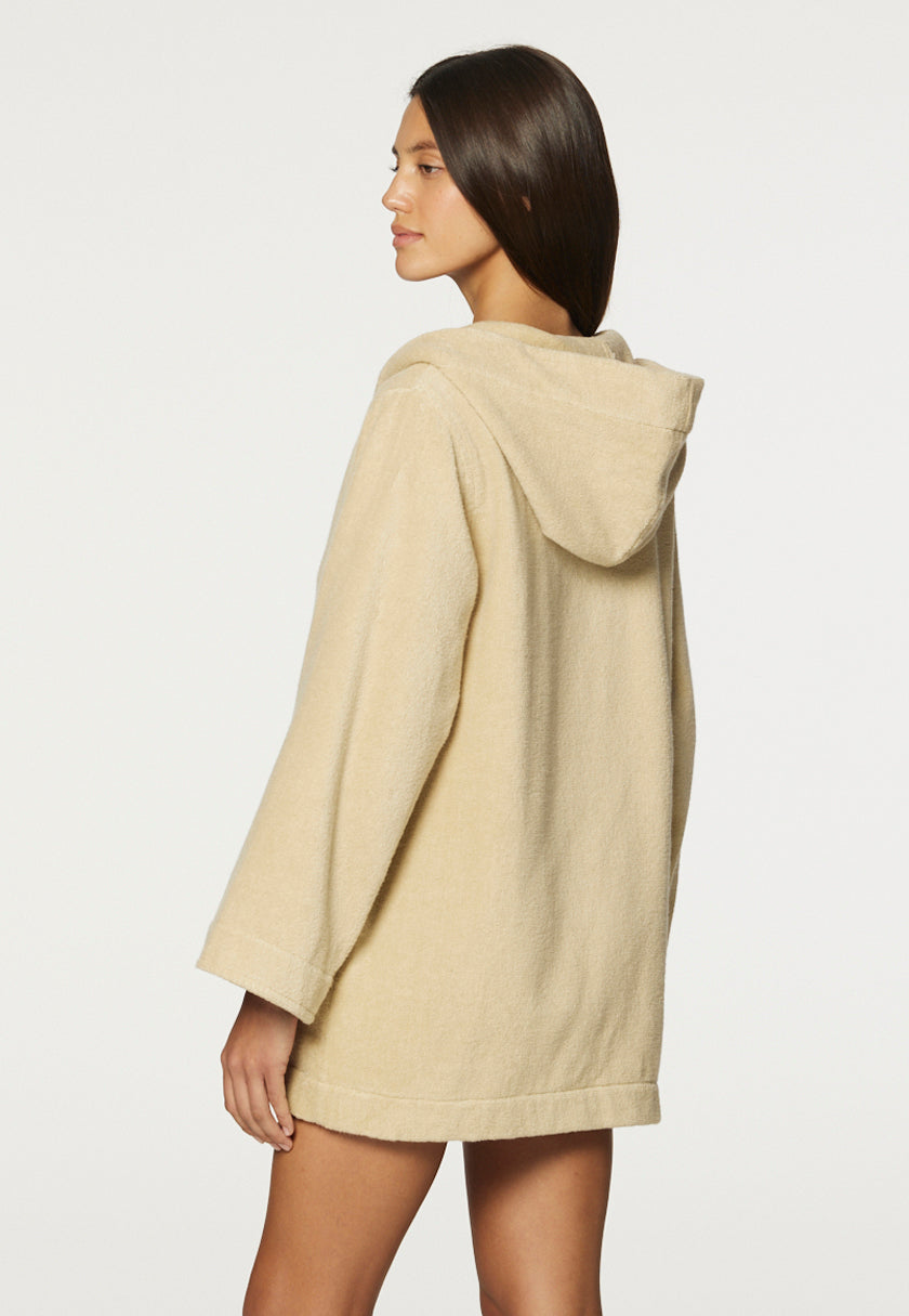 THE BEACH TUNIC in SAND TERRY CLOTH