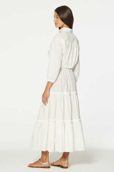 THE PEASANT SKIRT in CREMA COTTON VOILE