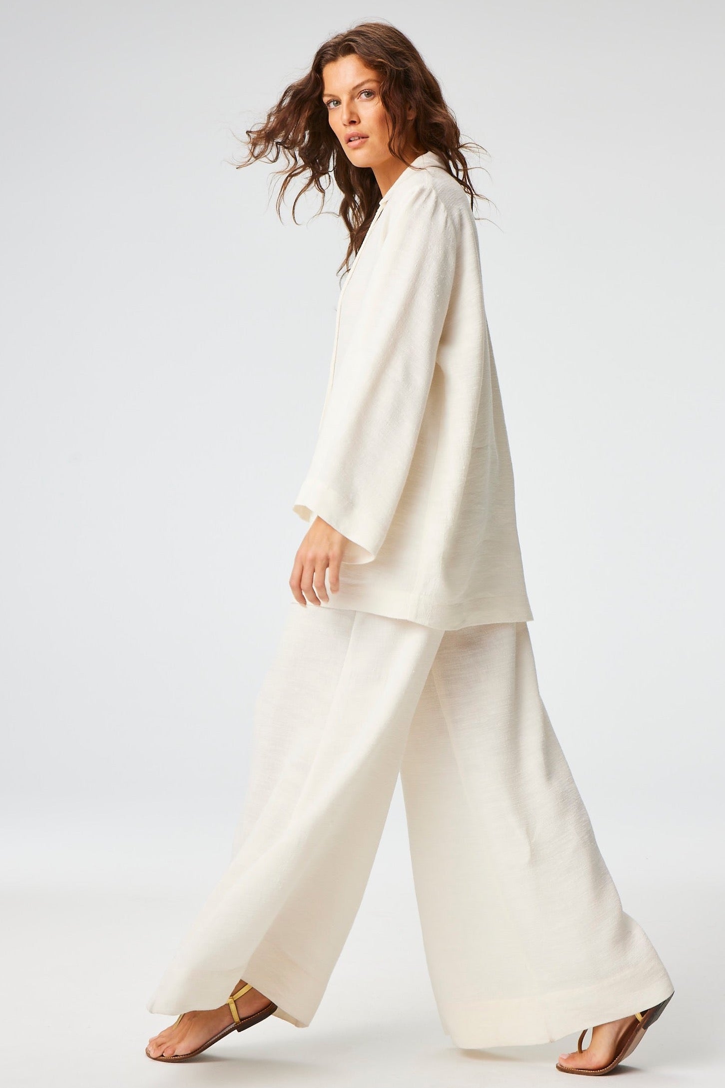 THE TUNIC in WHITE SHANTUNG