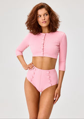 【R】Marie knit tops black pink セット CARDIGAN_PINKSEERSUCKER_037_me