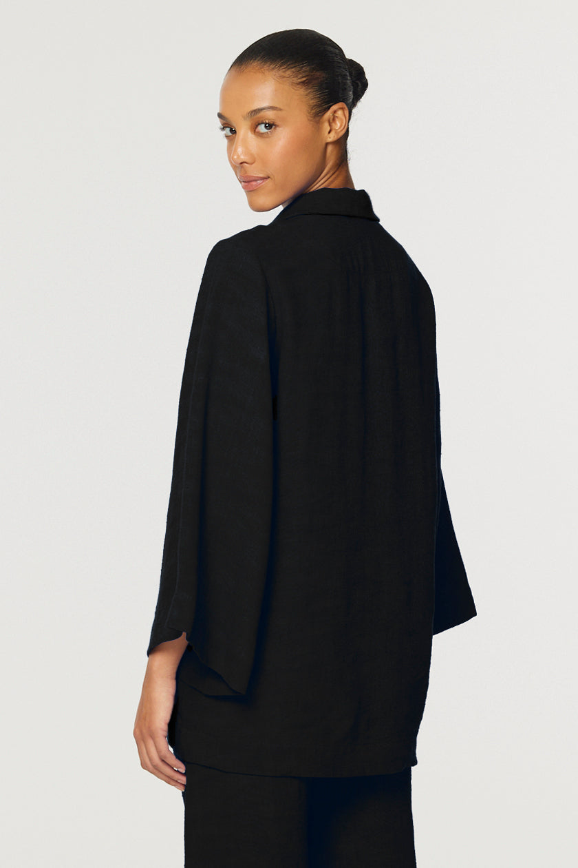 THE TUNIC in BLACK GAUZE