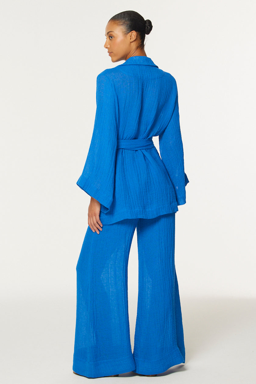 THE TUNIC in COBALT BLUE GAUZE