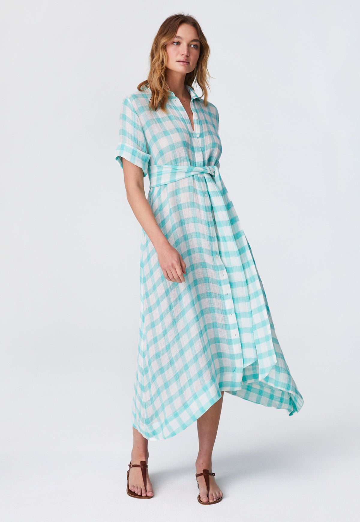 gingham t shirt dress Sarah Shirtdress | Black Gingham