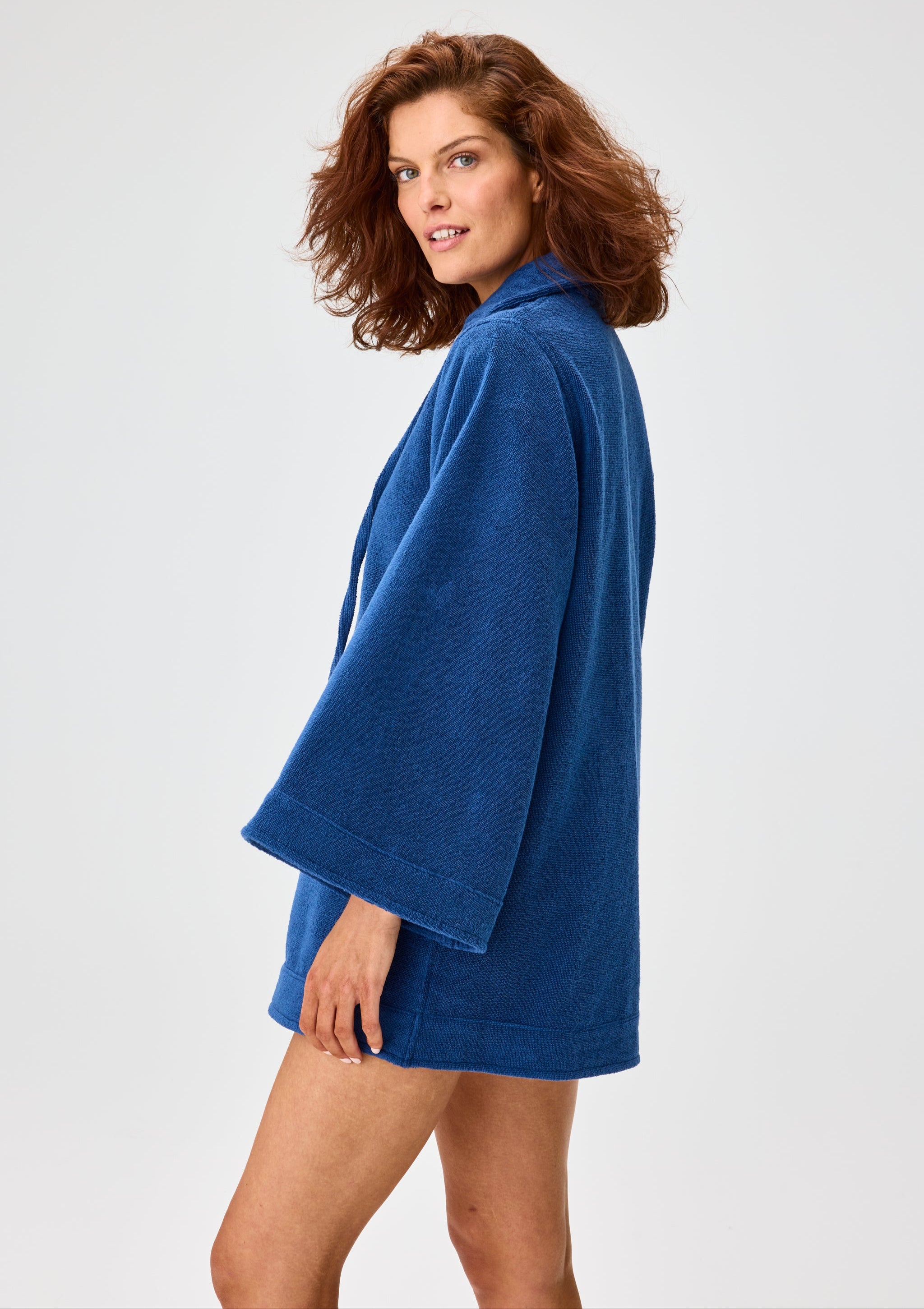 THE TUNIC MINI DRESS in NAVY TERRY CLOTH – Lisa Marie Fernandez THE TUNIC MINI DRESS in NAVY TERRY CLOTH – Lisa Marie Fernandez