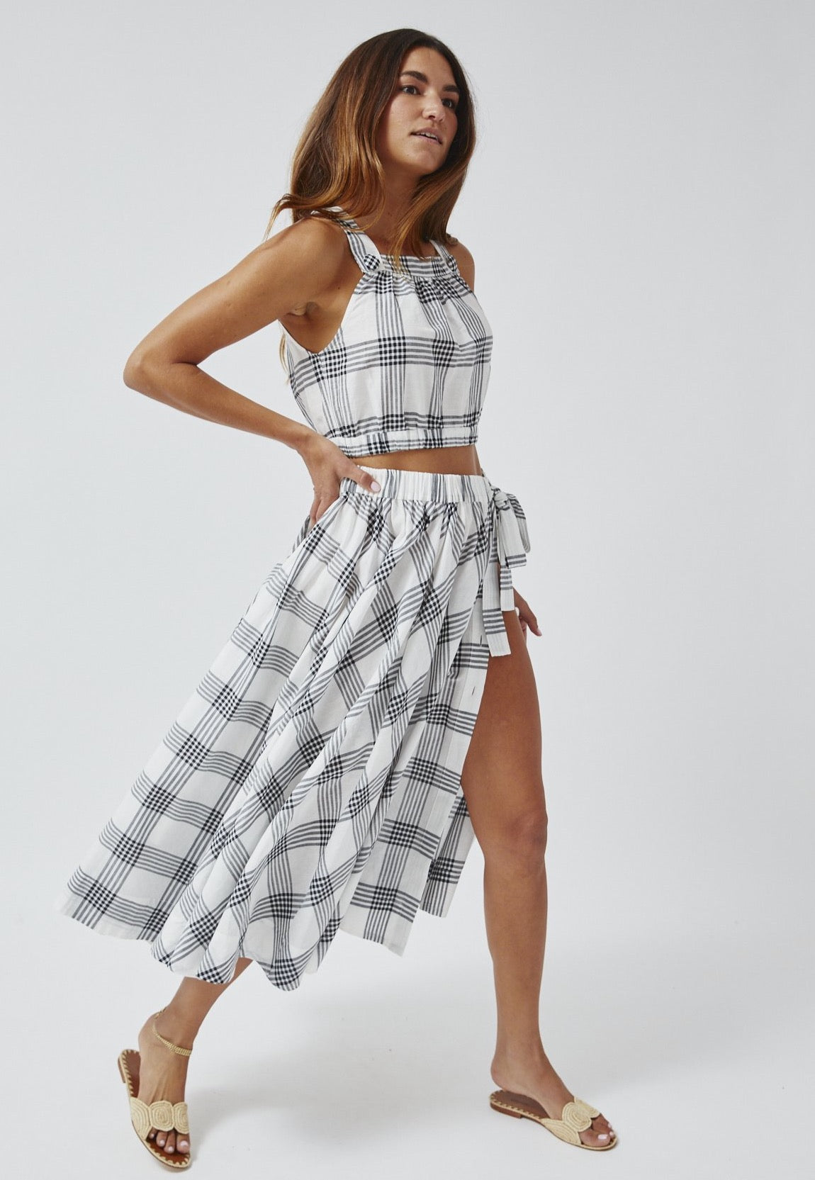 THE BALLOON SKIRT in PLAID COTTON