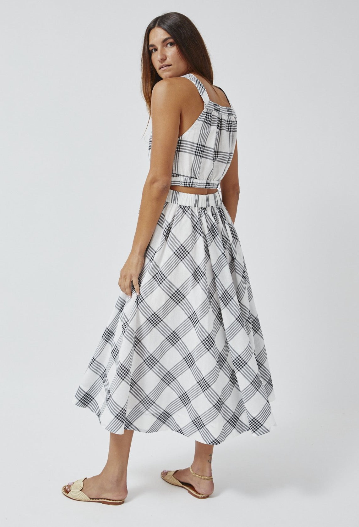 THE BALLOON SKIRT in PLAID COTTON