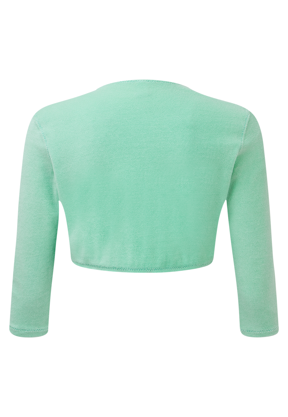 THE CARDIGAN in SEAFOAM TERRY CLOTH