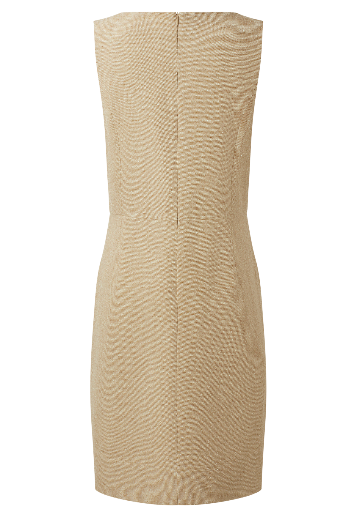 THE JACKIE DRESS in NATURAL SUMMER TWEED LINEN
