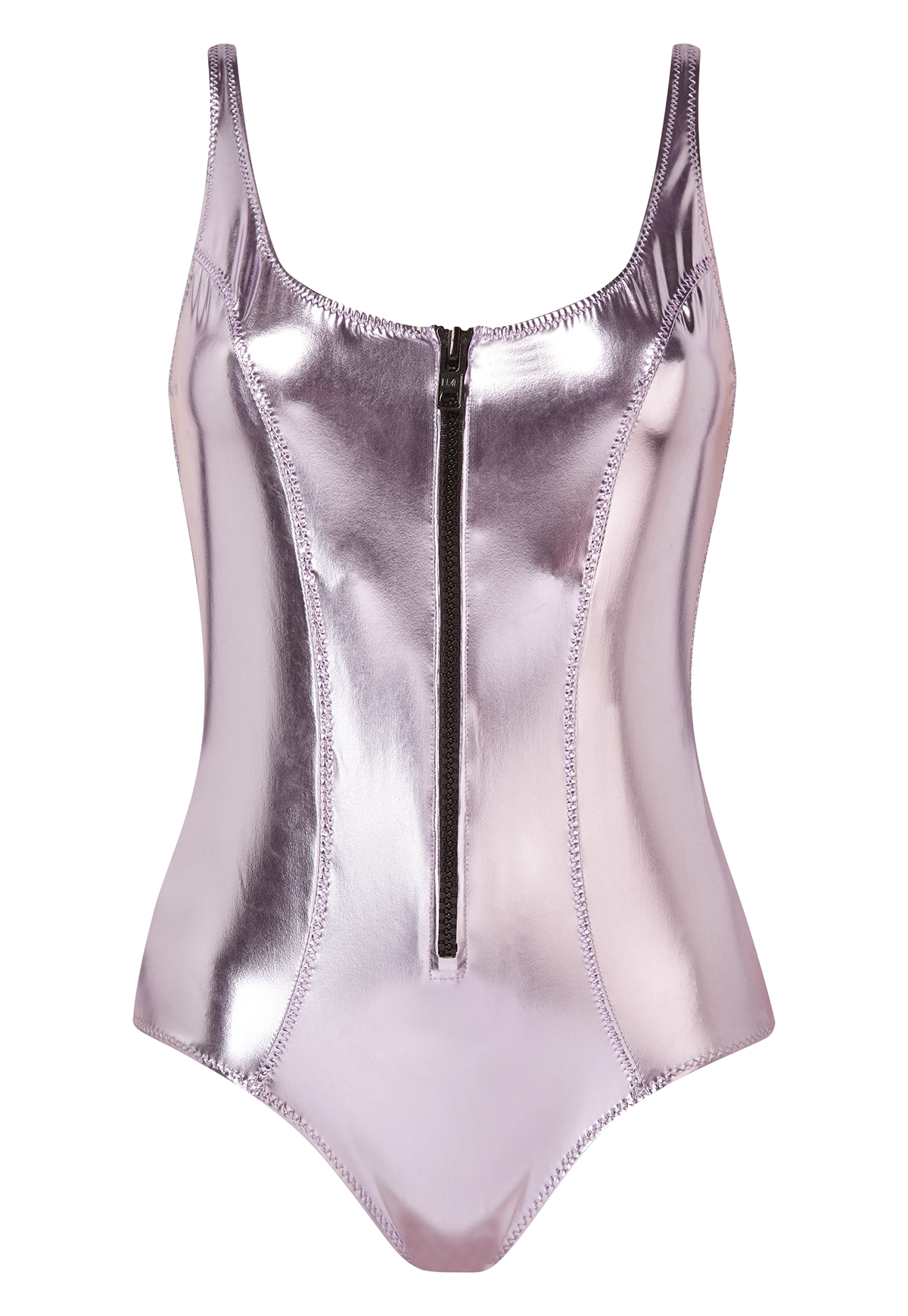 THE JASMINE MAILLOT in LAVENDER PVC