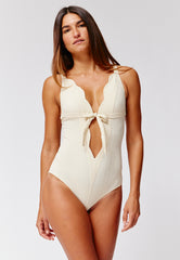 人気TOP SCALLOP_BOW_MAILLOT_NATURAL_SE 靴