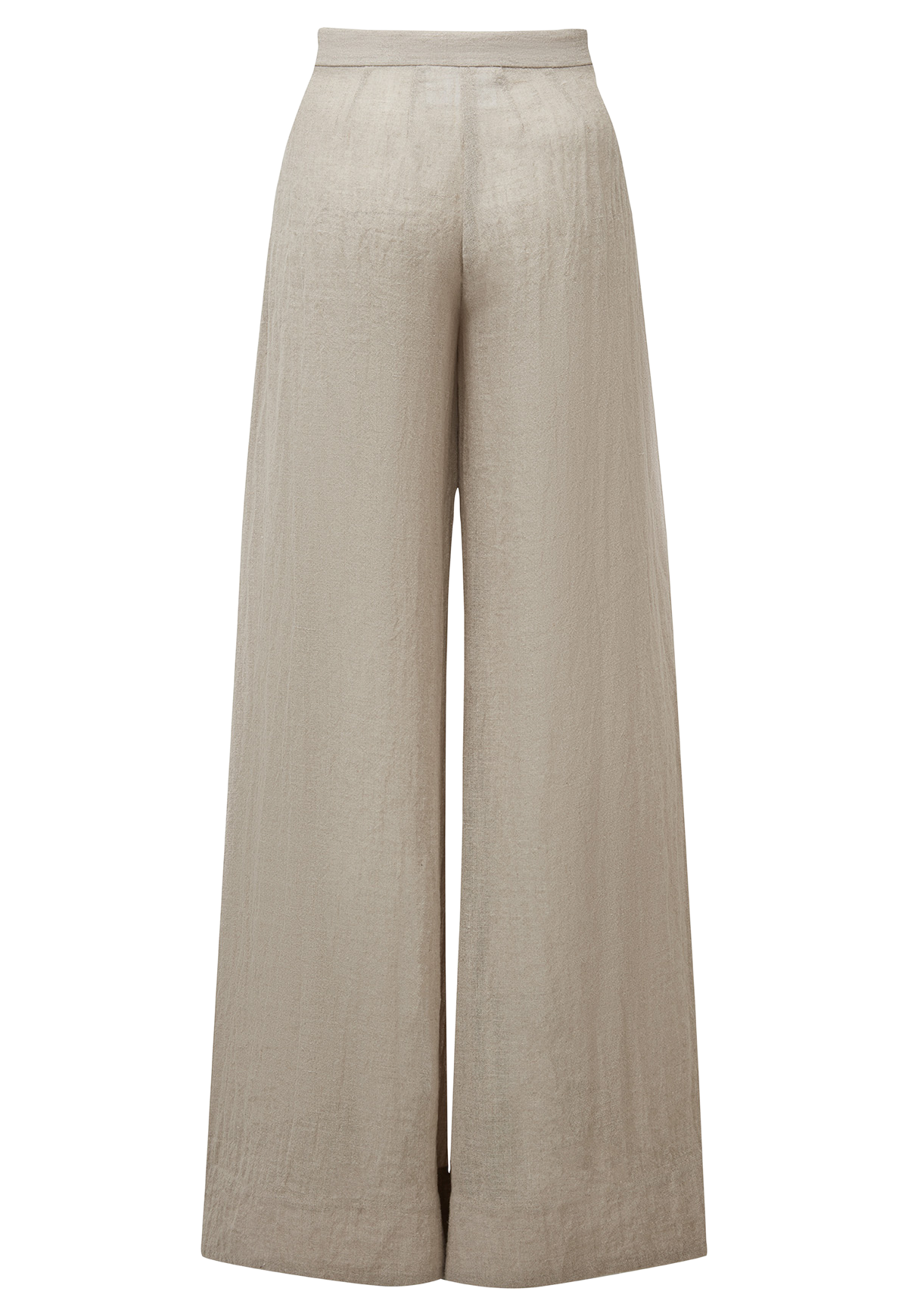 OATMEAL ORGANIC GAUZE WIDE LEG PANT